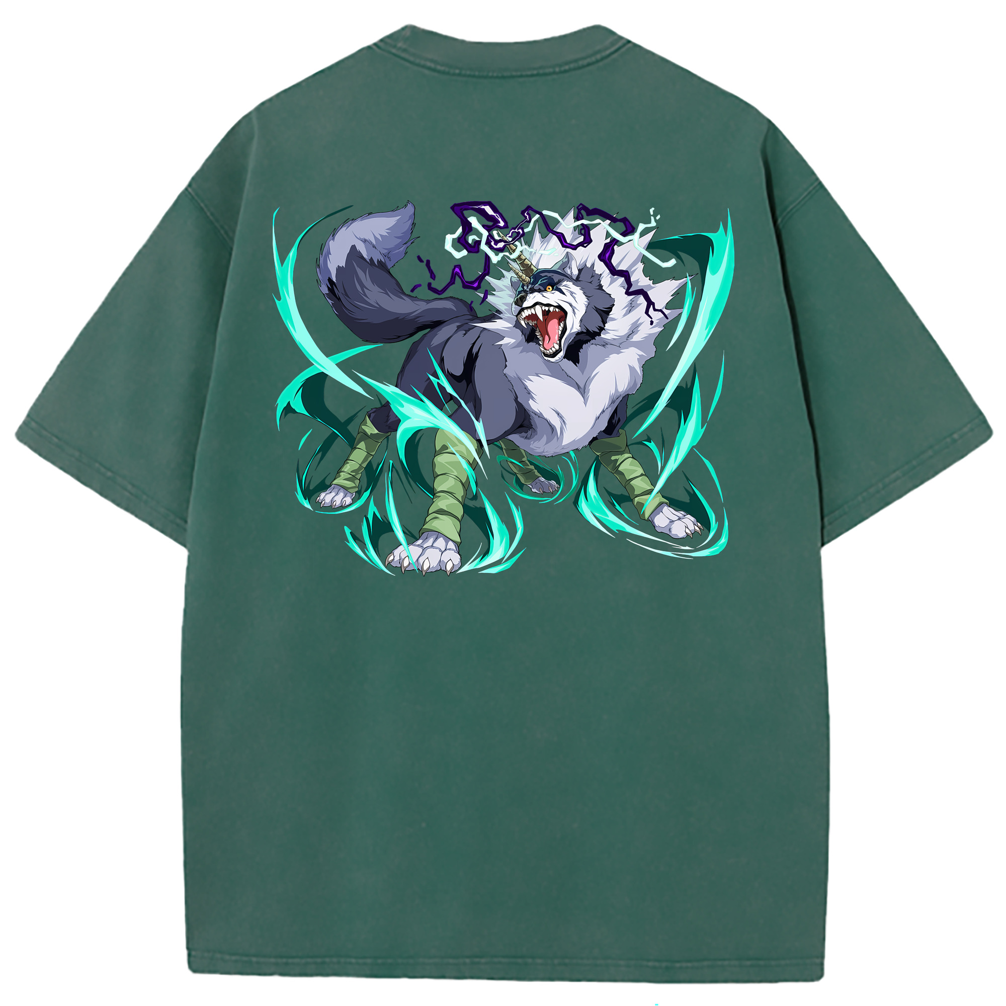 （画像用） 転スラ Regarding Reincarnated to Slime 綿100% ヴィンテージ風 半袖Tシャツ（背面プリント）